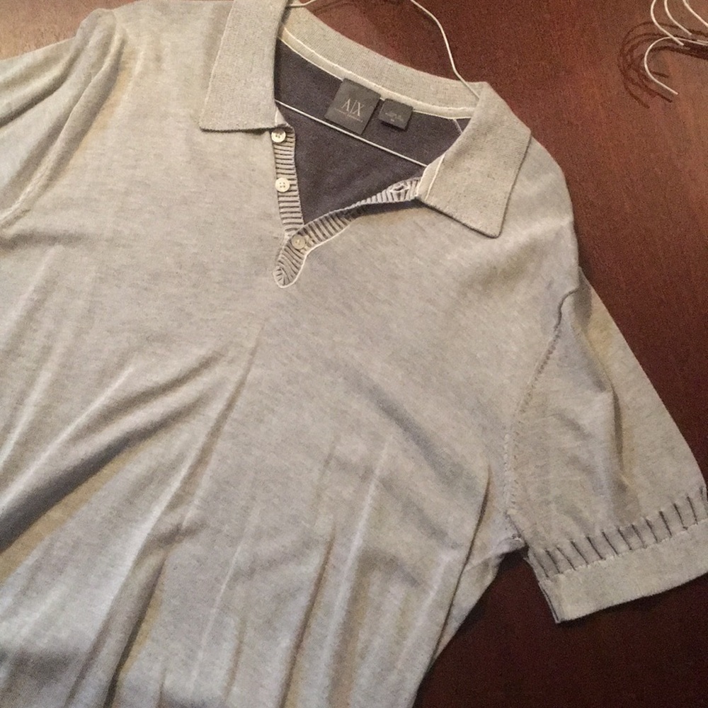 Men’s Grey Armani Polo